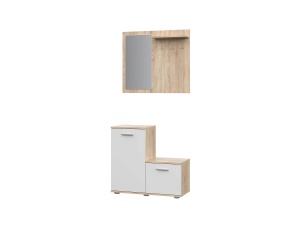 Комплект мебели для прихожей КП-1 Fun (Фан), дуб сонома + белый