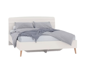 Кровать - 1600 АФИНА 4-22901 с встроенным основанием, кашемир серый